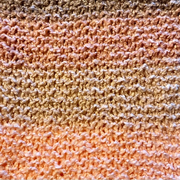 Lovely squishy Soft homespun peach and neutral colors Baby toddler Hand knit - Picture 1 of 3